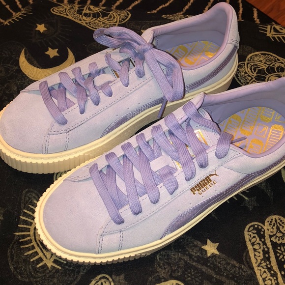 puma platform mono satin